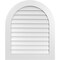 Ekena Millwork Round Top Surface Mount PVC Gable Vent: Non-Functional, w/ 3-1/2"W x 1"P Standard Frame, 30"W x 36"H GVPRT30X3601SN - alternate 1